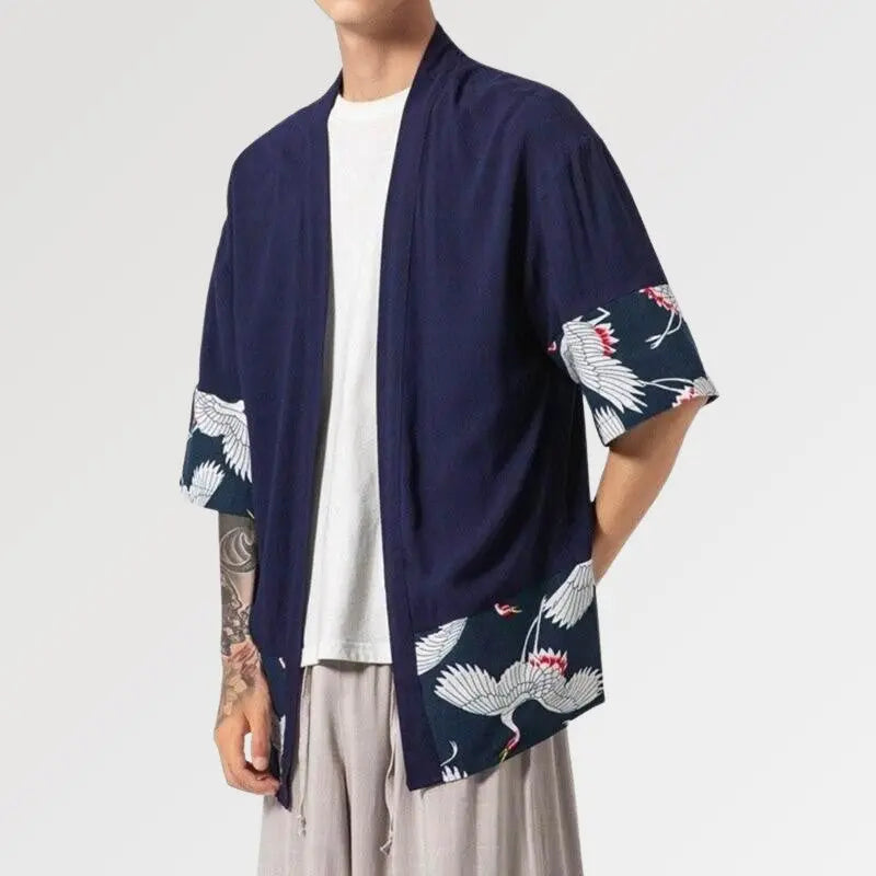 Cardigan Stil Kimono Herren 'Hisashi'