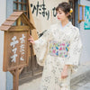 Kimono Japanisch Damen Weiß 'Akiko'