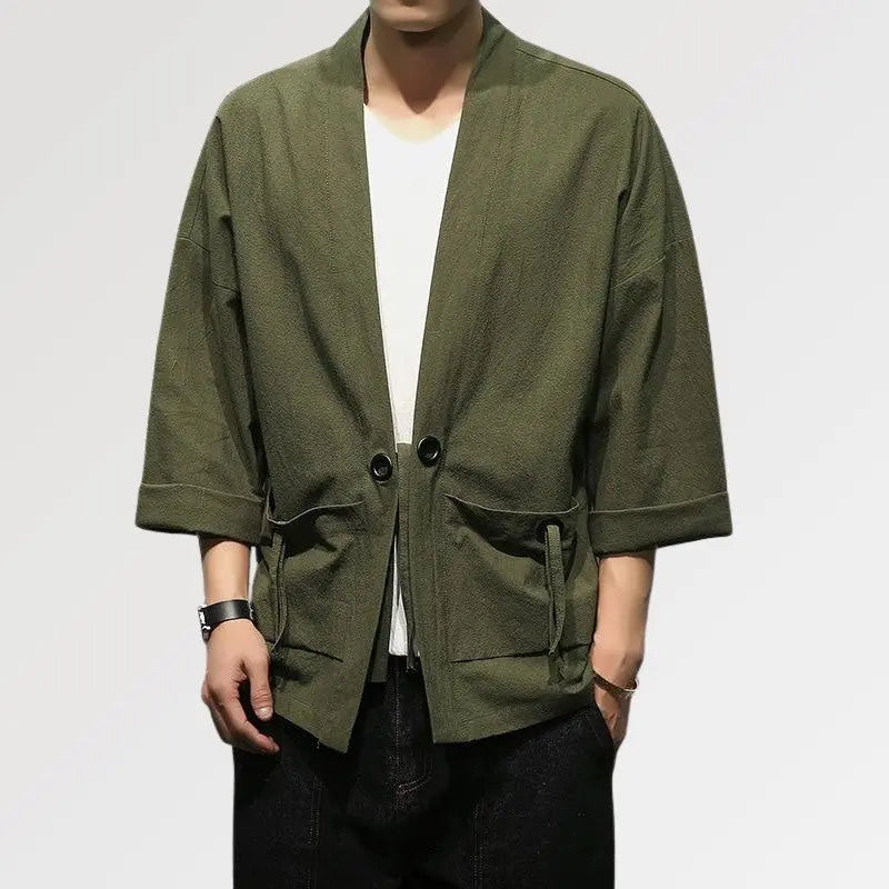 Kimono Grün Herren 'Yuudai'