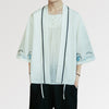 Kimono Jacke Weiß 'Welle Kanagawa'