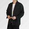Kimono Jacke Weiß & Schwarz 'Kaito'