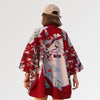 Damen Kimono Jacke Rot 'Nobuko'