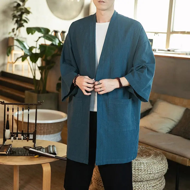 Lange Kimono Jacke 'Takeo'