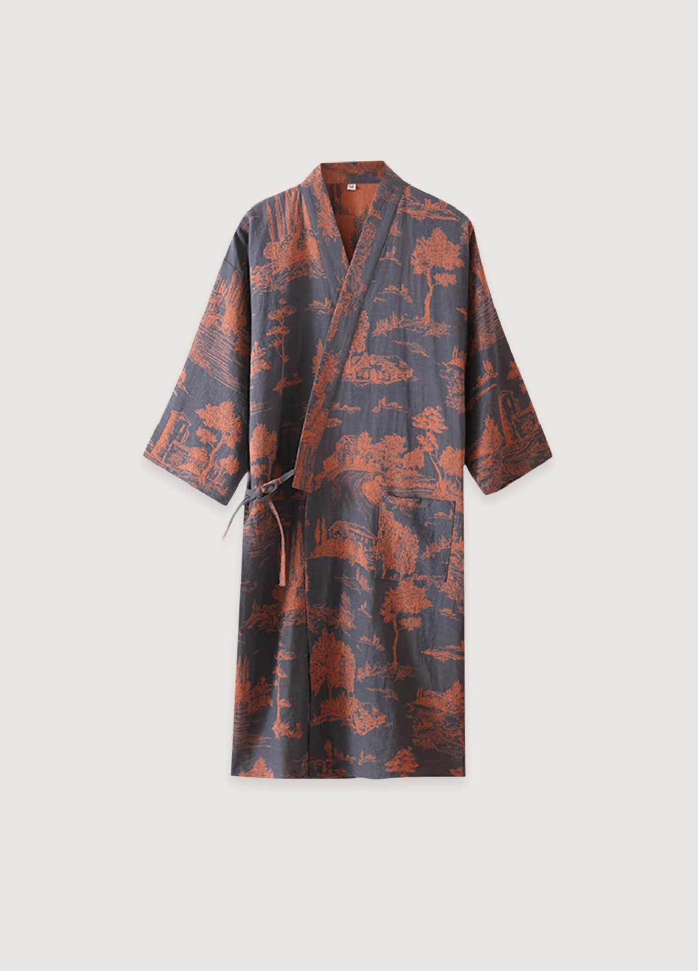 My Store Blauer Kimono Überwurf für Herren | Ukiyo Blauer Kimono Überwurf für Herren | Ukiyo