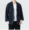 My Store Marineblau / M Einfarbiger Japanischer Kimono Einfarbiger Japanischer Kimono 2255801033054271-Navy Blue Kimono B-M