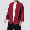 My Store Rot / M Einfarbiger Japanischer Kimono Einfarbiger Japanischer Kimono 2255801033054271-Burgundy Kimono B-M