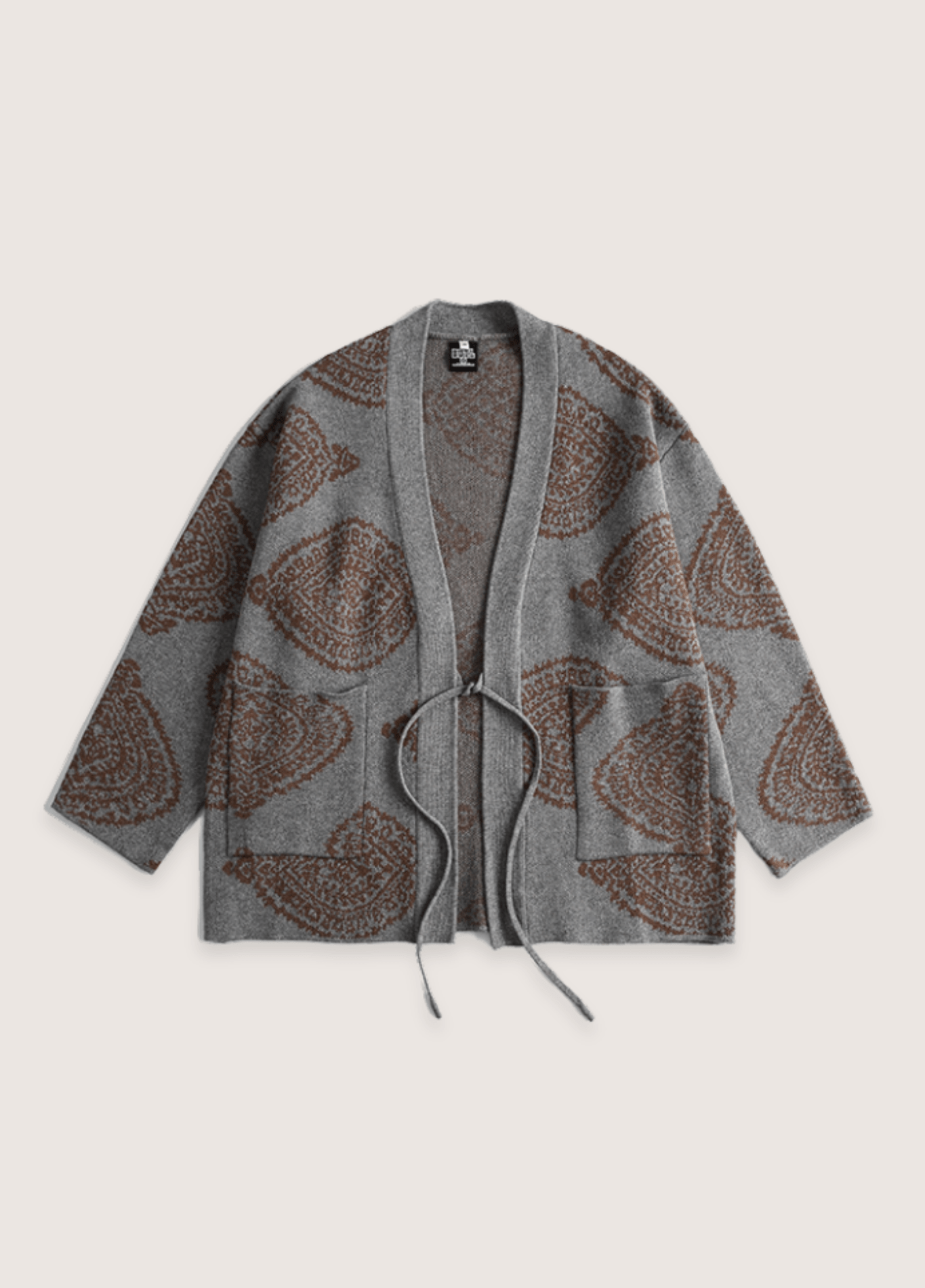 My Store Graue Kimono Jacke | Paisley Muster Graue Kimono Jacke | Paisley Muster