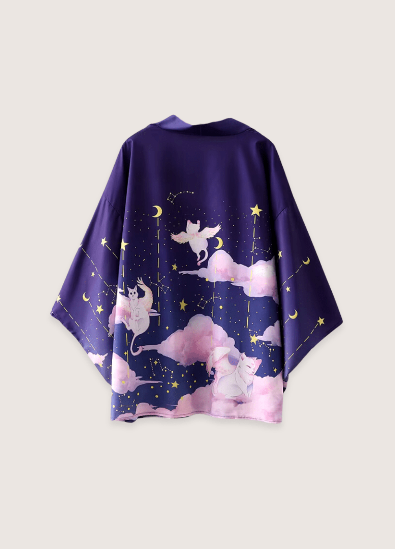 My Store lila / einzigartig Japanischer Kimono | Himmlische Katze Japanischer Kimono | Himmlische Katze 1005002489170944-2002-Dark Purple-One Size