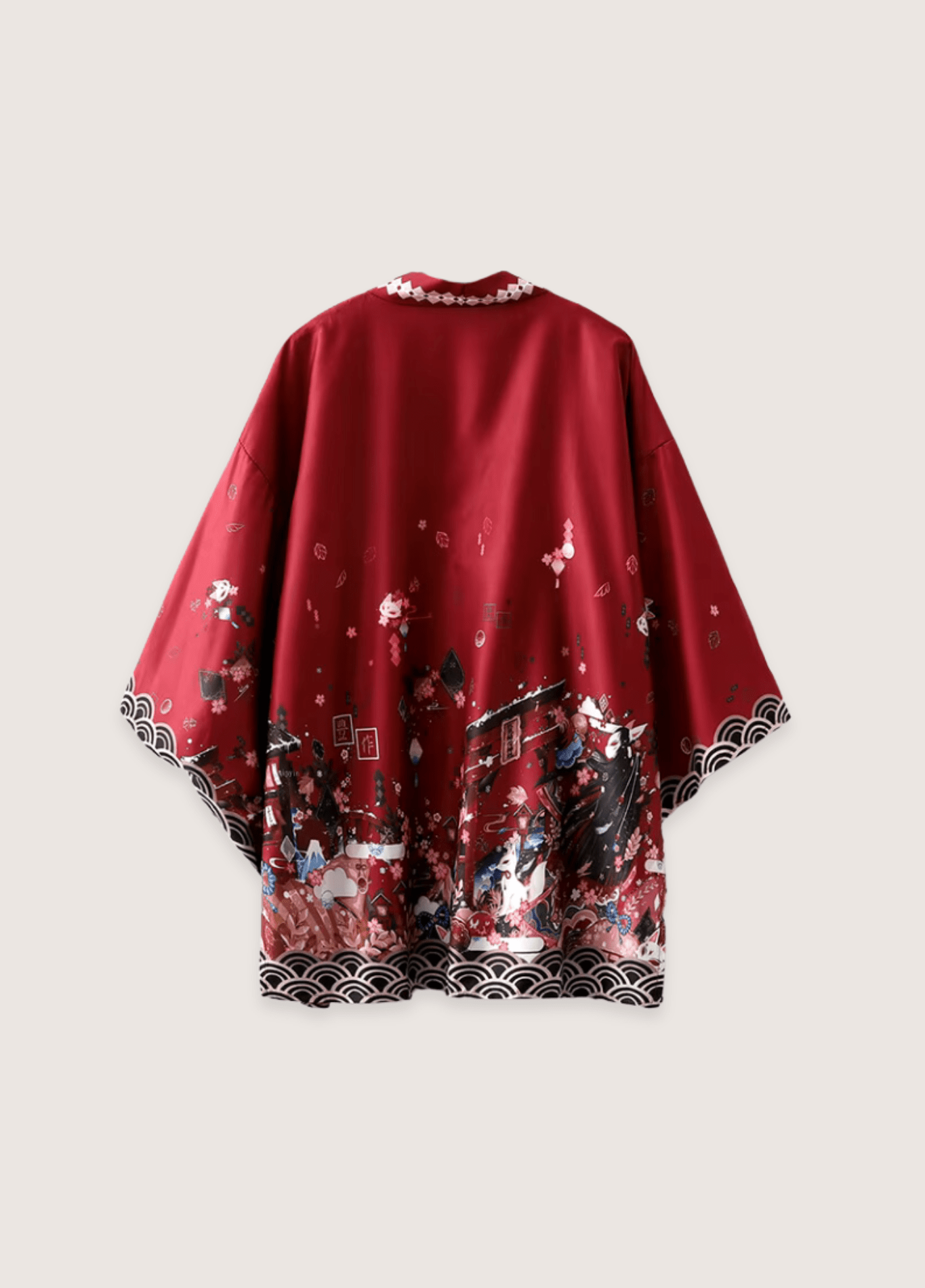 My Store rot / einzigartig Japanischer Kimono | Mystisches Rot Japanischer Kimono | Mystisches Rot 1005002489170944-2003-Wine red-One Size