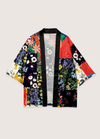 My Store Japanischer Kimono | Patchwork Floral Japanischer Kimono | Patchwork Floral