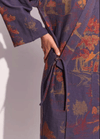 My Store Kimono Bademantel Blau Damen | Momiji Kimono Bademantel Blau Damen | Momiji