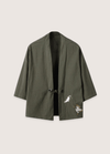 My Store grün / M Kimono Grüner Leinen Mantel Kimono Grüner Leinen Mantel 1005002731060665-green-M     47 to 56kg
