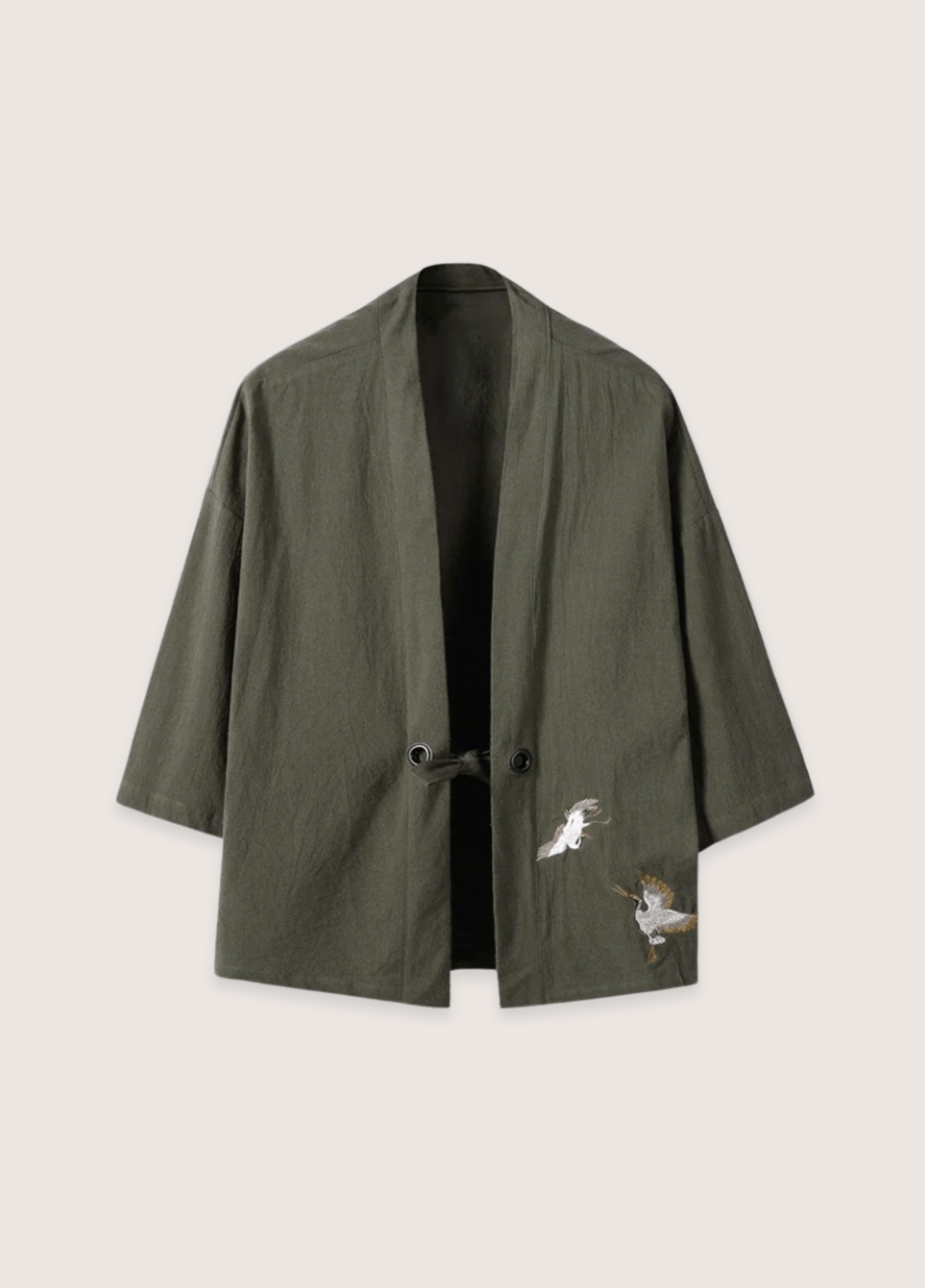 My Store Kimono Grüner Leinen Mantel Kimono Grüner Leinen Mantel