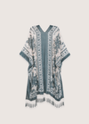 My Store creme Kimono Jacke in Creme und Blau Grau Kimono Jacke in Creme und Blau Grau 1005005616270274-JYPF-21-one size