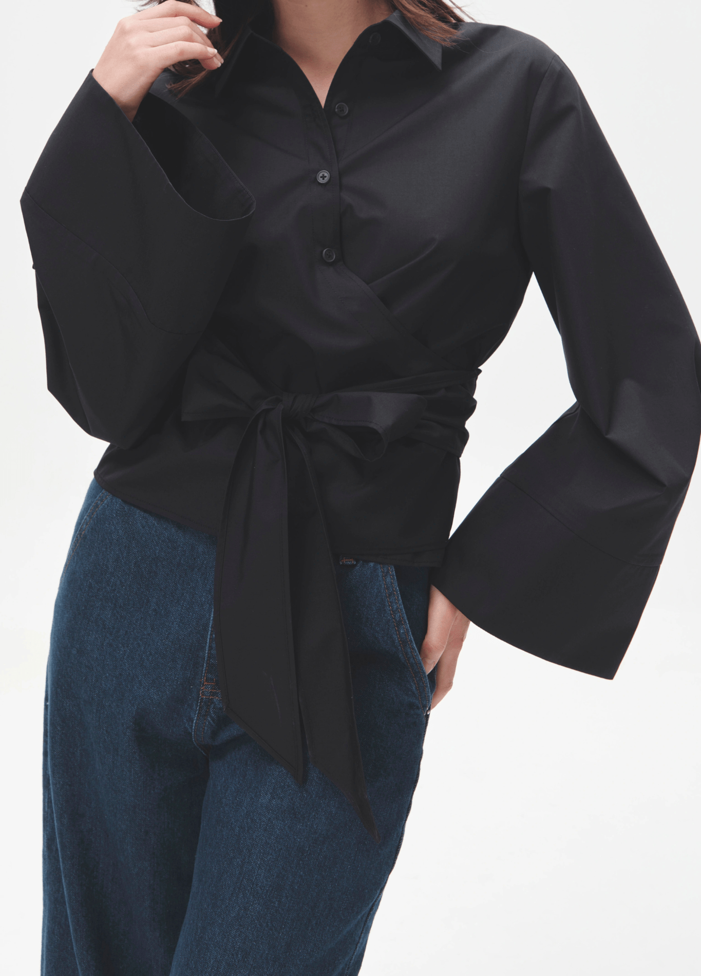 My Store Kimono kurz schwarz | Cache cœur Kimono kurz schwarz | Cache cœur