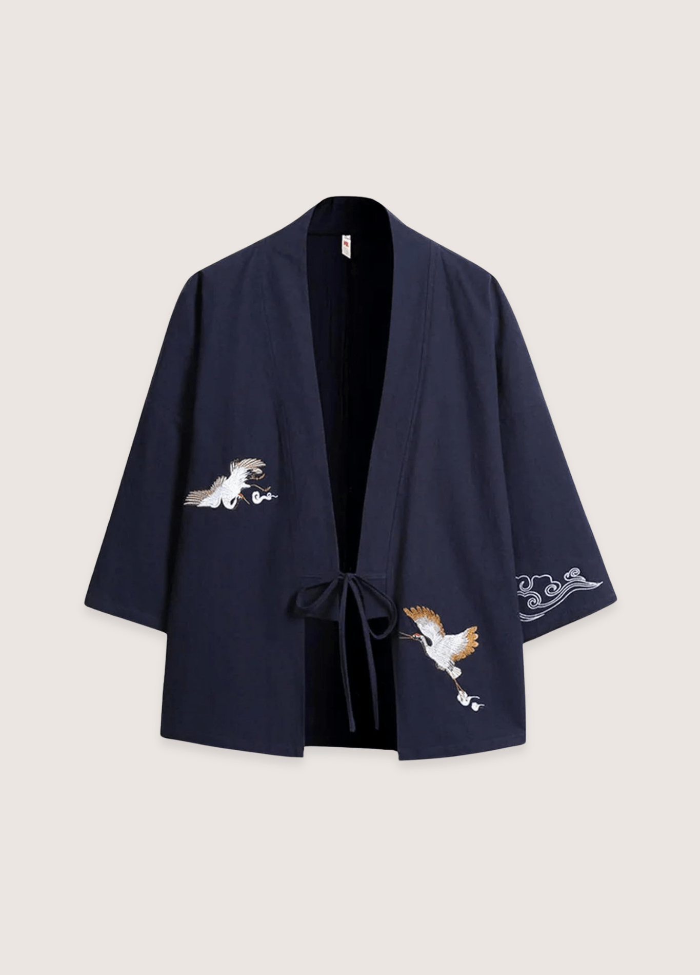 My Store Kimono Marineblaue Leinen Jacke | Die beiden Kraniche Kimono Marineblaue Leinen Jacke | Die beiden Kraniche