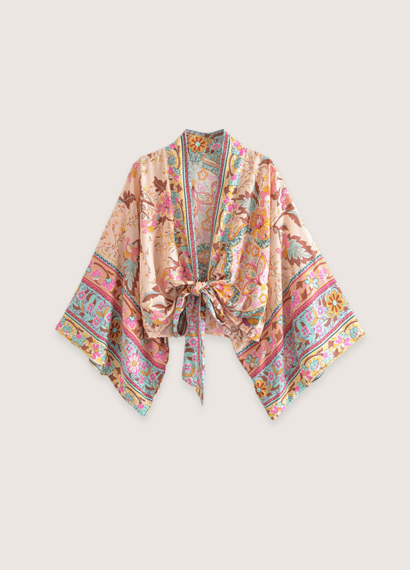 My Store Kimono mit blühendem zartrosa Muster Kimono mit blühendem zartrosa Muster