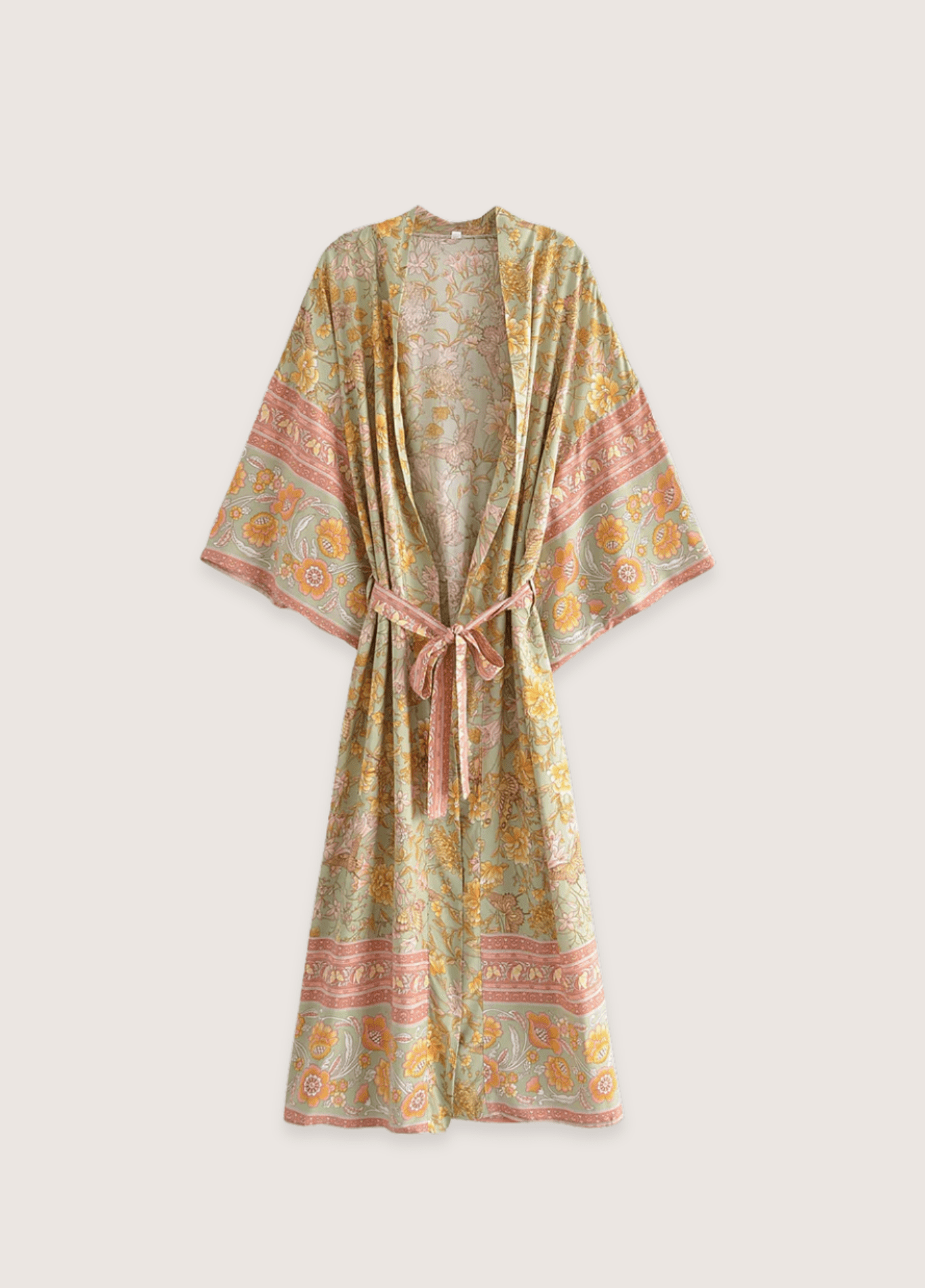 My Store Langer bohemian blumiger Kimono Langer bohemian blumiger Kimono
