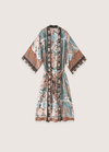 My Store weiß / S Langer boho blumiger Kimono luxuriös Langer boho blumiger Kimono luxuriös 1005002649764890-A154-white-yellow-S