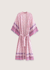 My Store Langer Kimono mit rosa Blumenmuster Langer Kimono mit rosa Blumenmuster