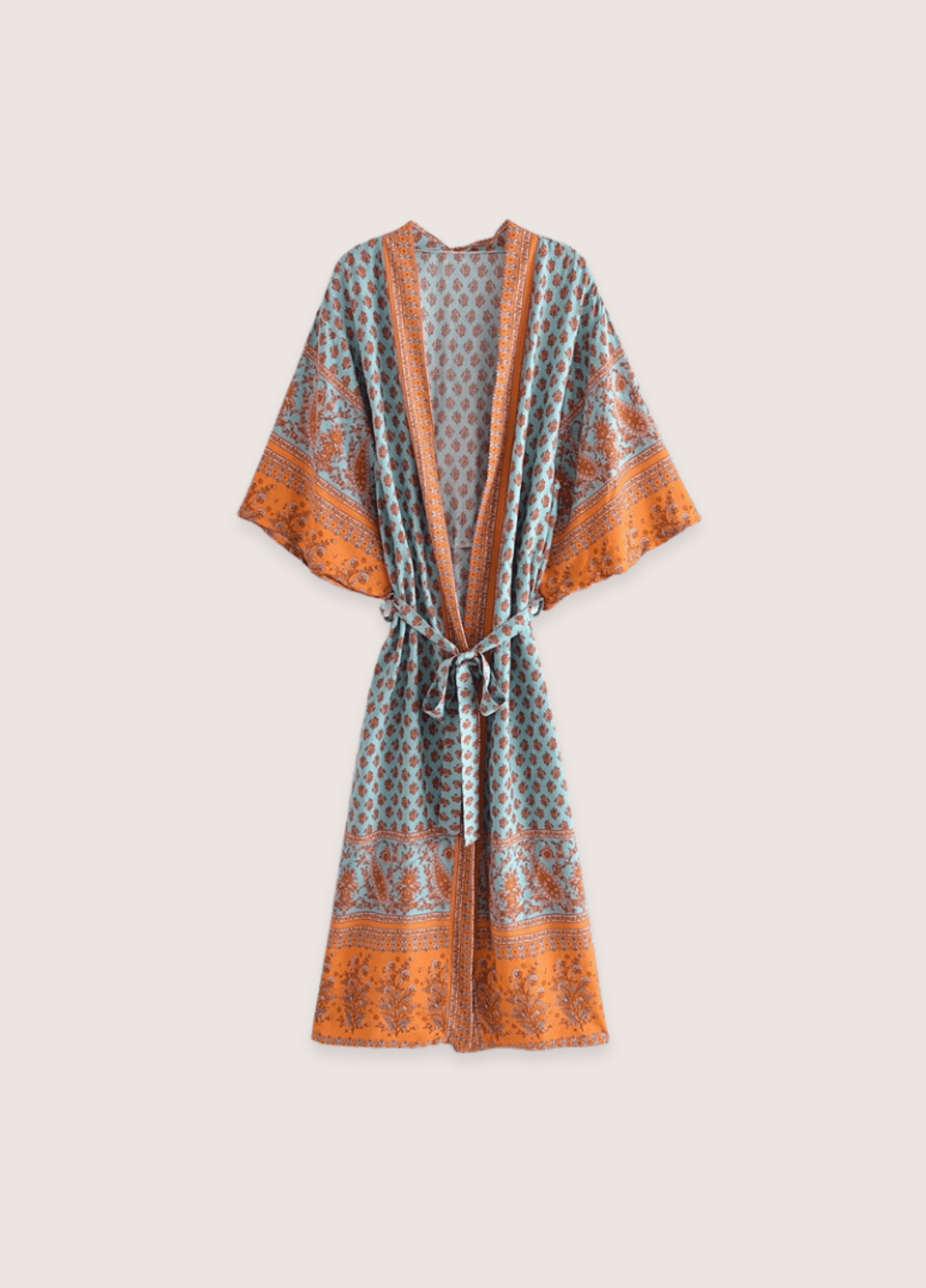 My Store Langer türkisfarbener Kimono | Daisy Bohème Langer türkisfarbener Kimono | Daisy Bohème