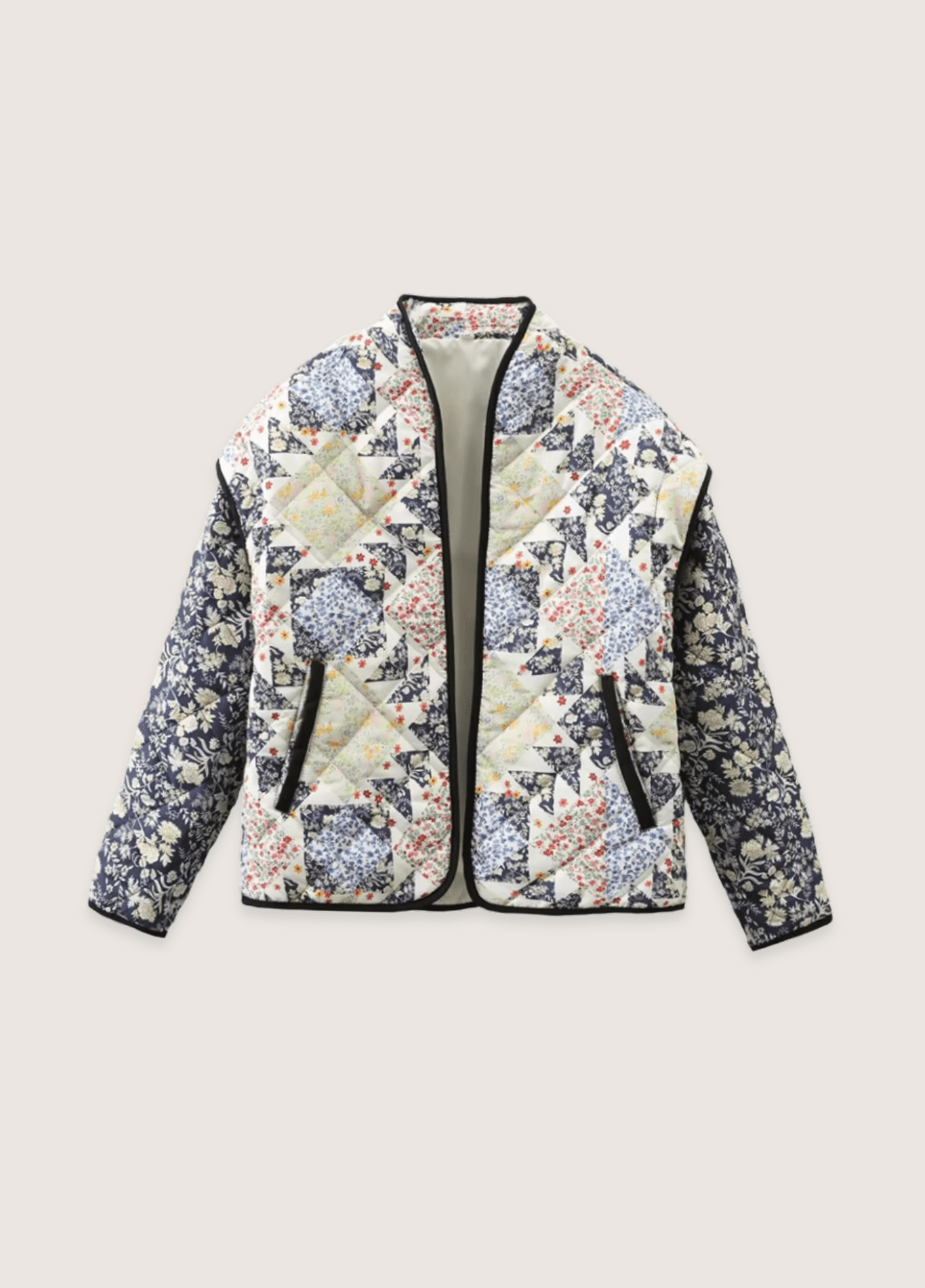 My Store Quilted Kimono Jacke | Hanabi Garden Quilted Kimono Jacke | Hanabi Garden