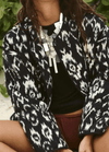 My Store Schwarz weiße Kimono Jacke | Ikat Schwarz weiße Kimono Jacke | Ikat