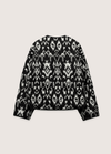 My Store Schwarz weiße Kimono Jacke | Ikat Schwarz weiße Kimono Jacke | Ikat